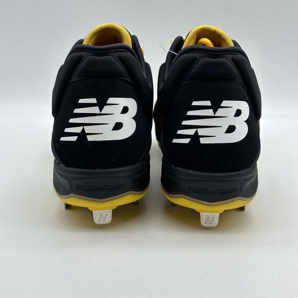 New Balance 3000v4 Mens Size 15 D Black Yellow Metal Baseball Cleats L3000BY4 - Picture 2 of 14